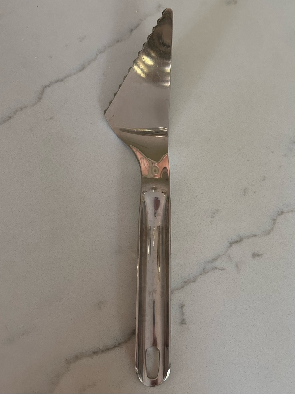 Williams Sonoma Silver Serrated Pie / Cake Server Slicer